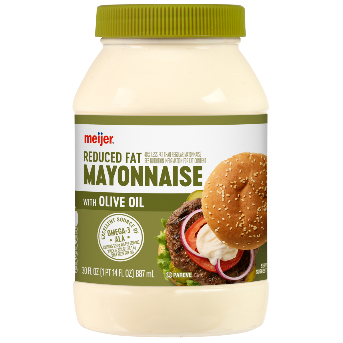slide 1 of 1, Meijer Mayonnaise Dressing with Olive Oil, 30 oz