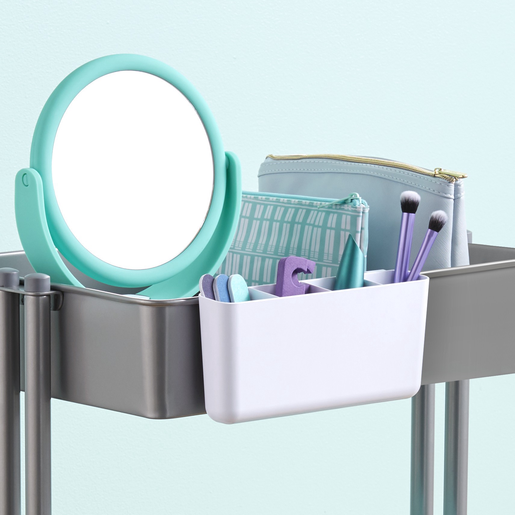 slide 2 of 4, Cart Divider Bin By Simply Tidy, 3.5 in x 7.7 in x 1.8 in