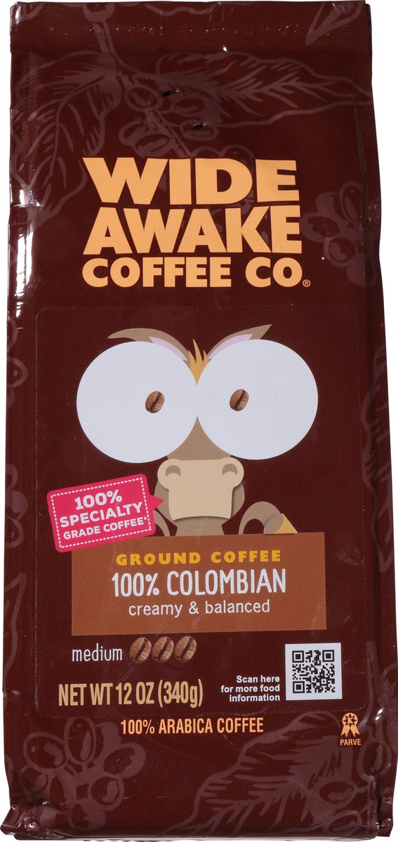 slide 6 of 12, Wide Awake Coffee Co. Ground Medium 100% Colombian Coffee - 12 oz, 12 oz