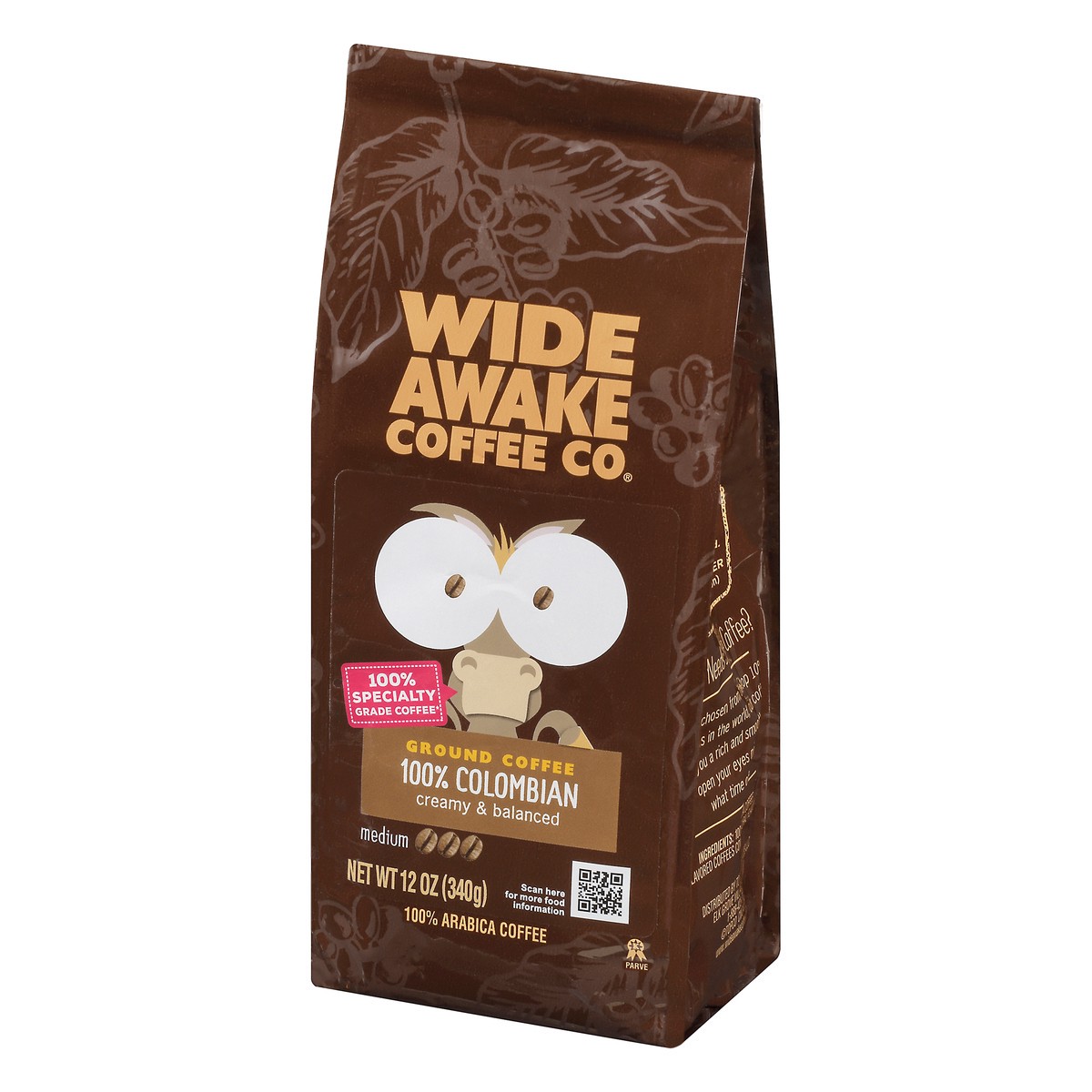 slide 8 of 12, Wide Awake Coffee Co. Ground Medium 100% Colombian Coffee - 12 oz, 12 oz