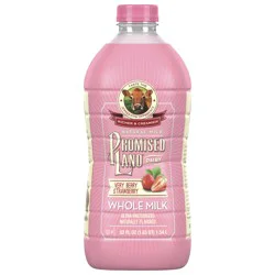 Promised Land Dairy Promised Land Milk, Strawberry, 52oz.