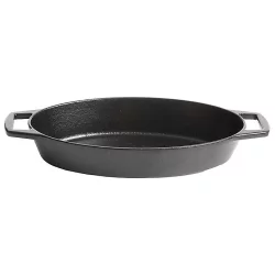 Artisanal Kitchen Supply Pre-Seasoned Cast Iron Mini Dutch Oven - Black 4  in