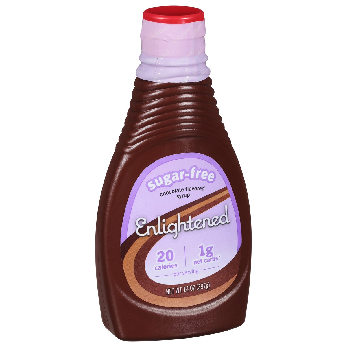 slide 6 of 9, Enlightened Sugar Free Chocolate Syrup, 1 ct