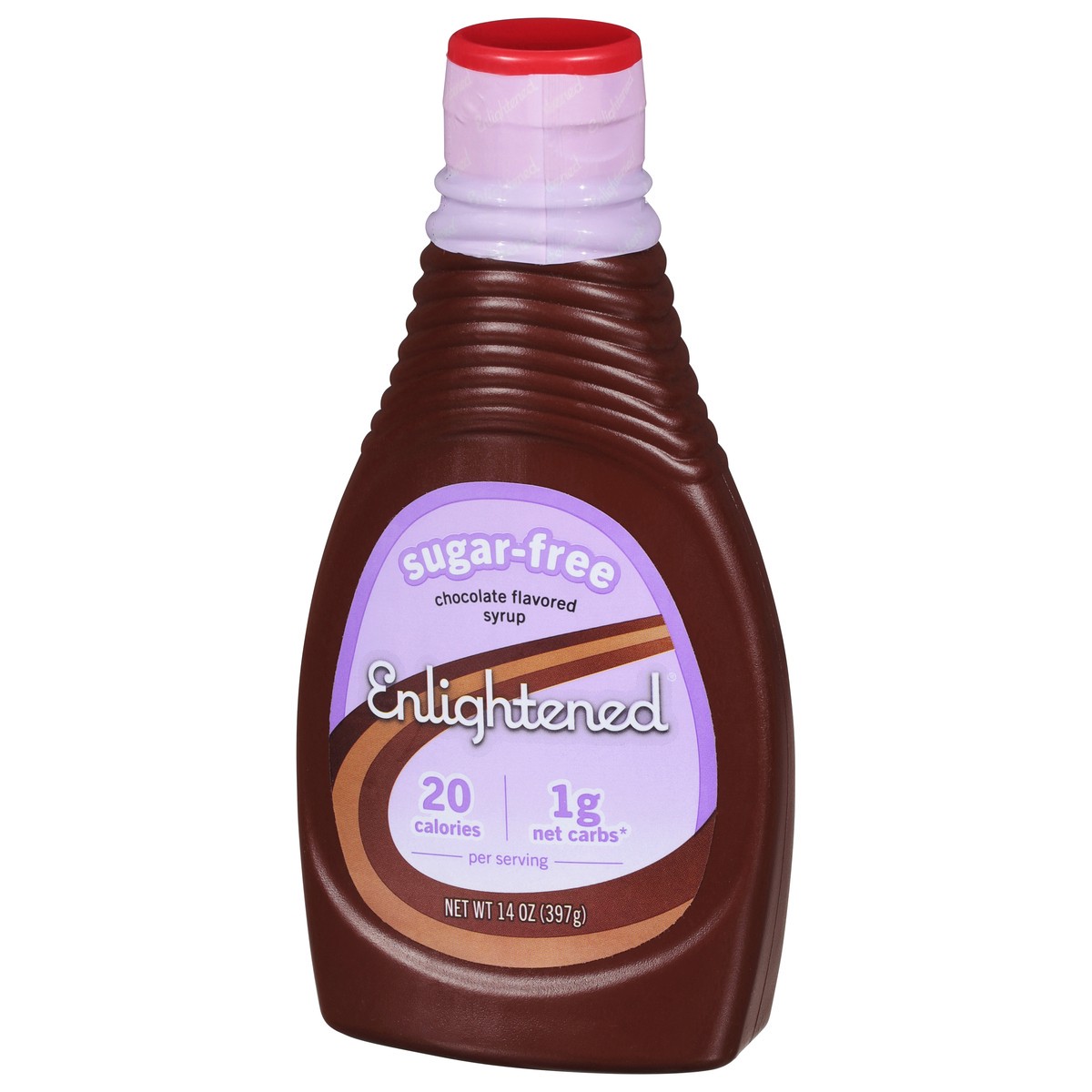 slide 3 of 9, Enlightened Sugar Free Chocolate Syrup, 1 ct