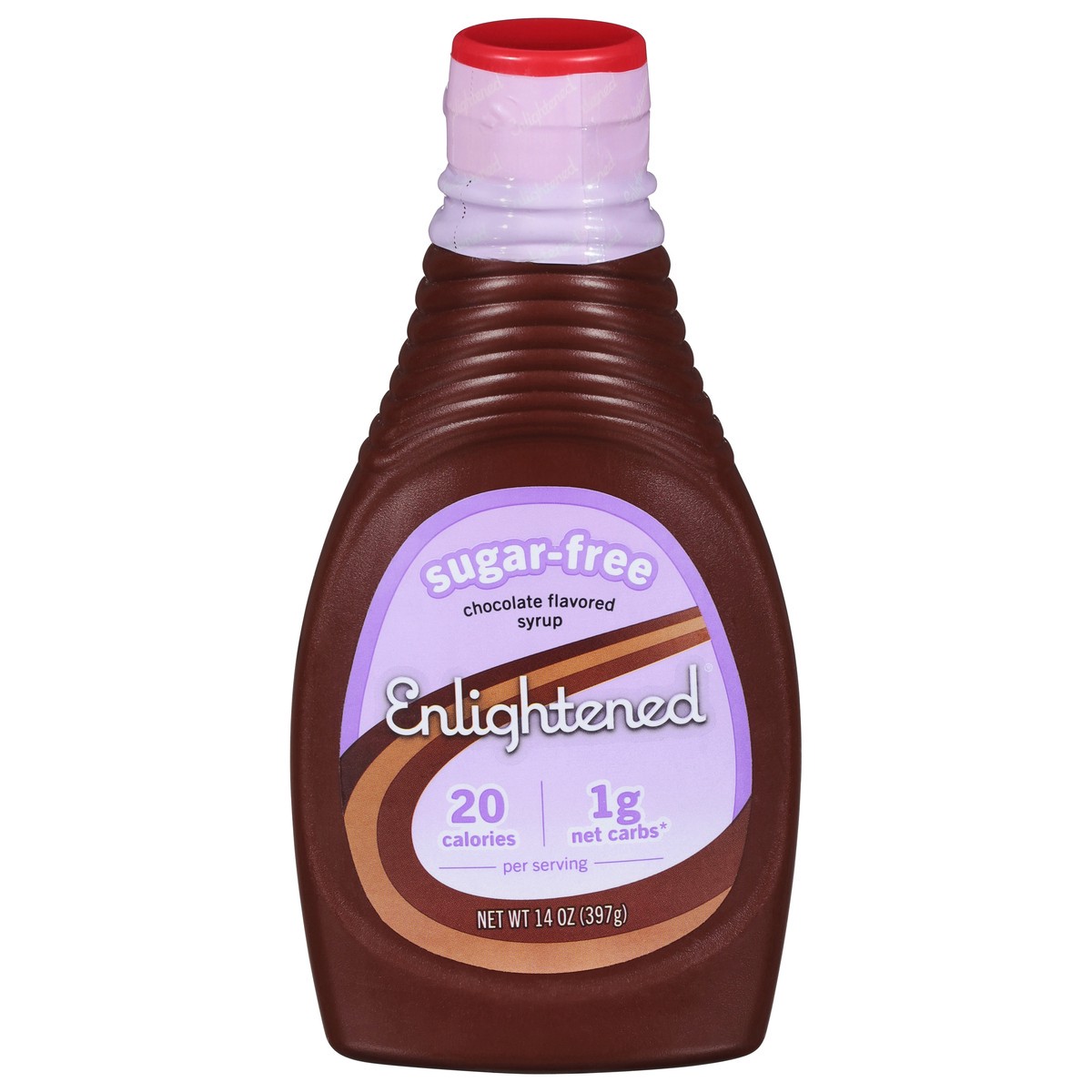 slide 1 of 9, Enlightened Sugar Free Chocolate Syrup, 1 ct