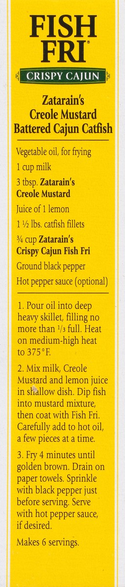 slide 13 of 13, Zatarain's Fish Fri Spicy Crispy Cajun Seafood Breading Mix 12 oz, 12 oz