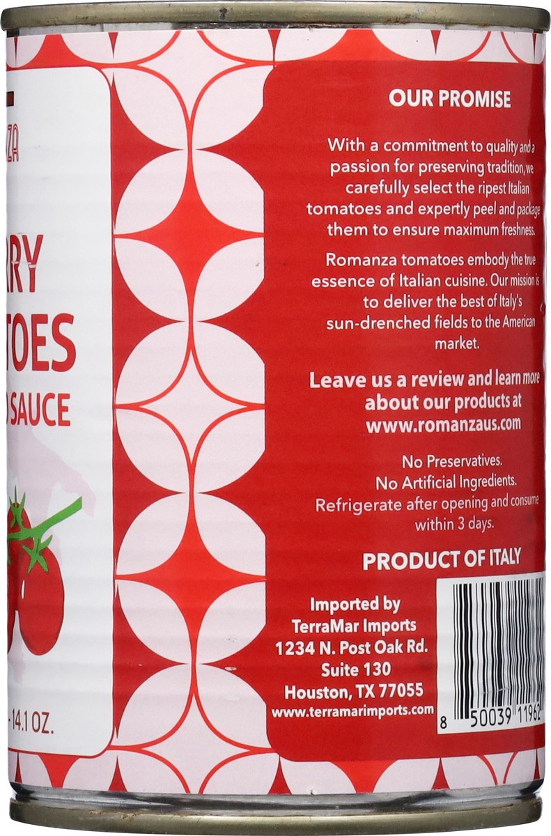 slide 5 of 15, Romanza Cherry Tomatoes in Tomato Sauce 14.1 oz, 