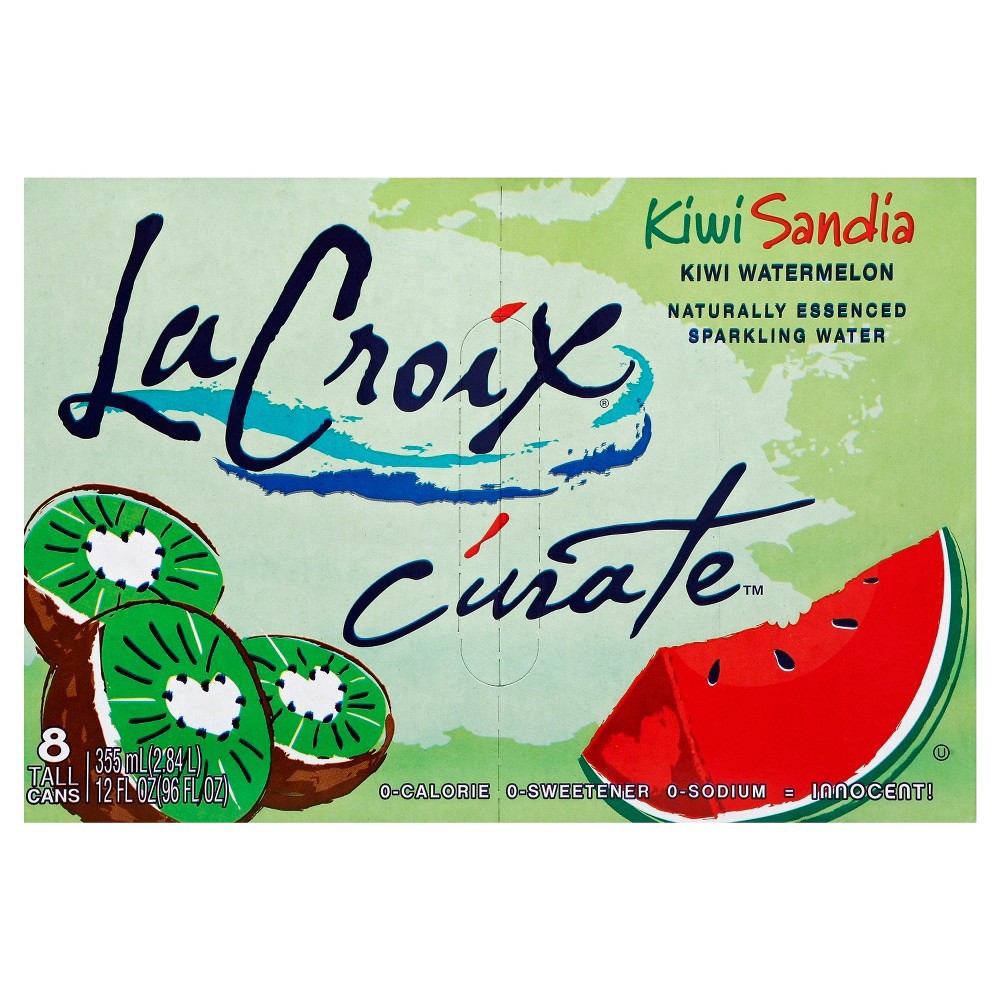 slide 19 of 45, La Croix Kiwi Melon Sparkling Water 8Pk, 96 fl oz