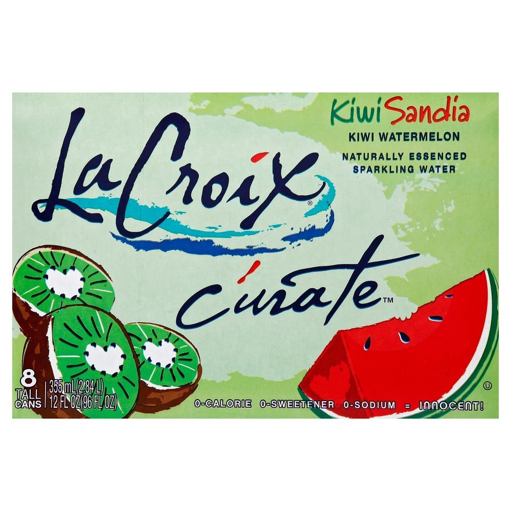 slide 11 of 45, La Croix Kiwi Melon Sparkling Water 8Pk, 96 fl oz
