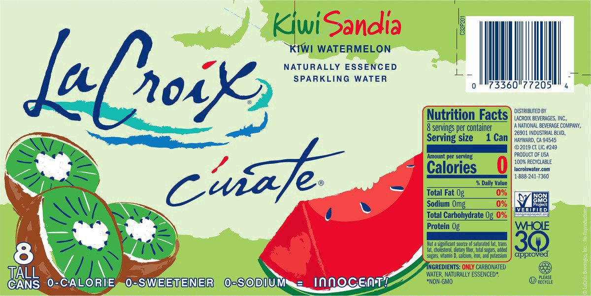 slide 33 of 45, La Croix Kiwi Melon Sparkling Water 8Pk, 96 fl oz