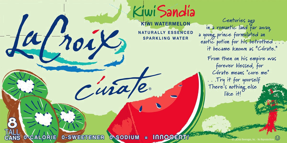 slide 37 of 45, La Croix Kiwi Melon Sparkling Water 8Pk, 96 fl oz