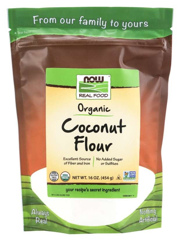 slide 1 of 1, NOW Foods Coconut Flour, Organic, 16 oz