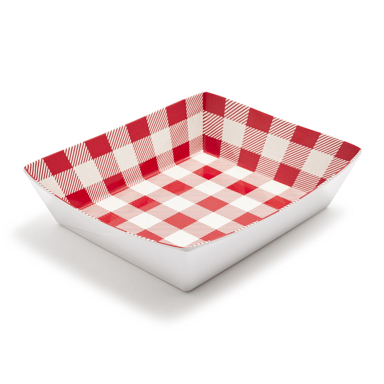 slide 1 of 1, Sur La Table Gingham Burger Tray, 1 ct