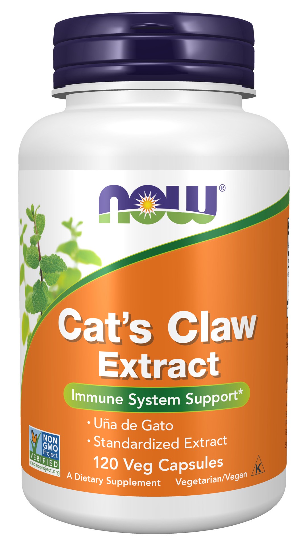 slide 1 of 4, NOW Cat's Claw Extract - 120 Veg Capsules, 120 ct