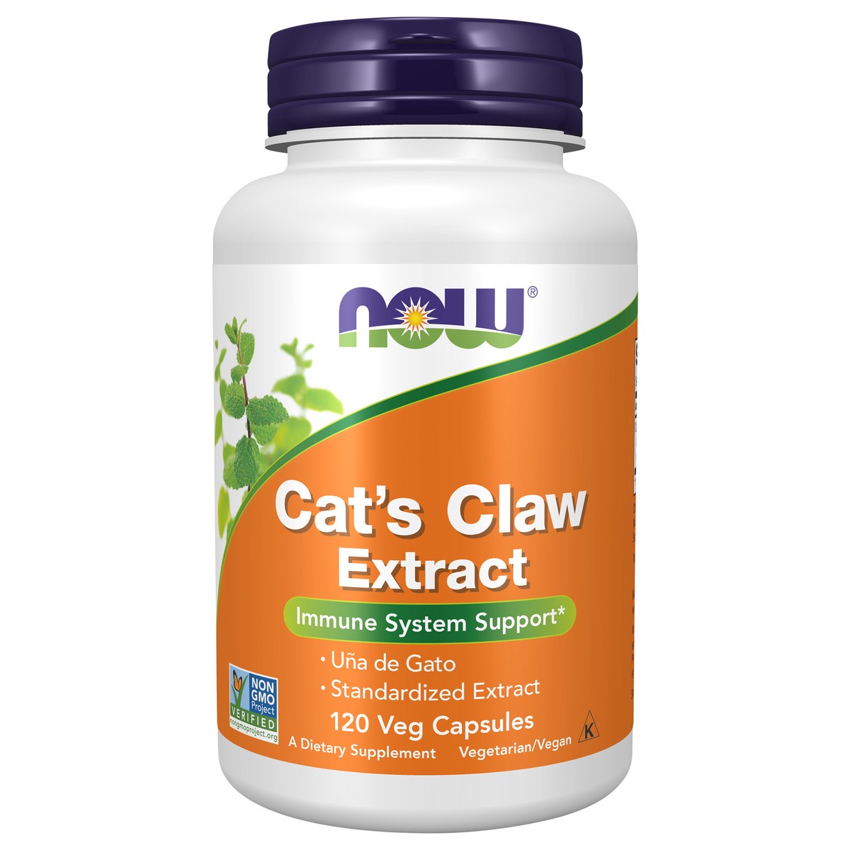 slide 1 of 4, NOW Cat's Claw Extract - 120 Veg Capsules, 120 ct