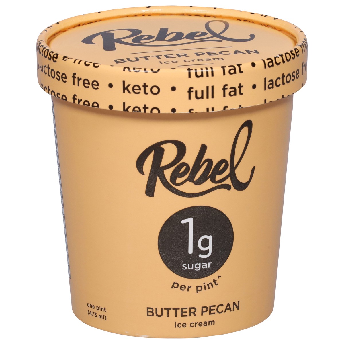 slide 9 of 9, Rebel Butter Pecan Ice Cream 1 pt, 1 pint