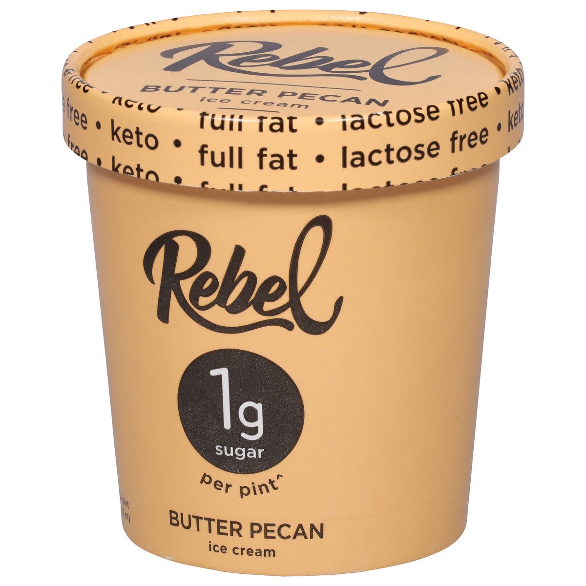 slide 5 of 9, Rebel Butter Pecan Ice Cream 1 pt, 1 pint