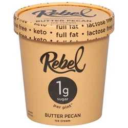 Rebel Butter Pecan Ice Cream 1 pt
