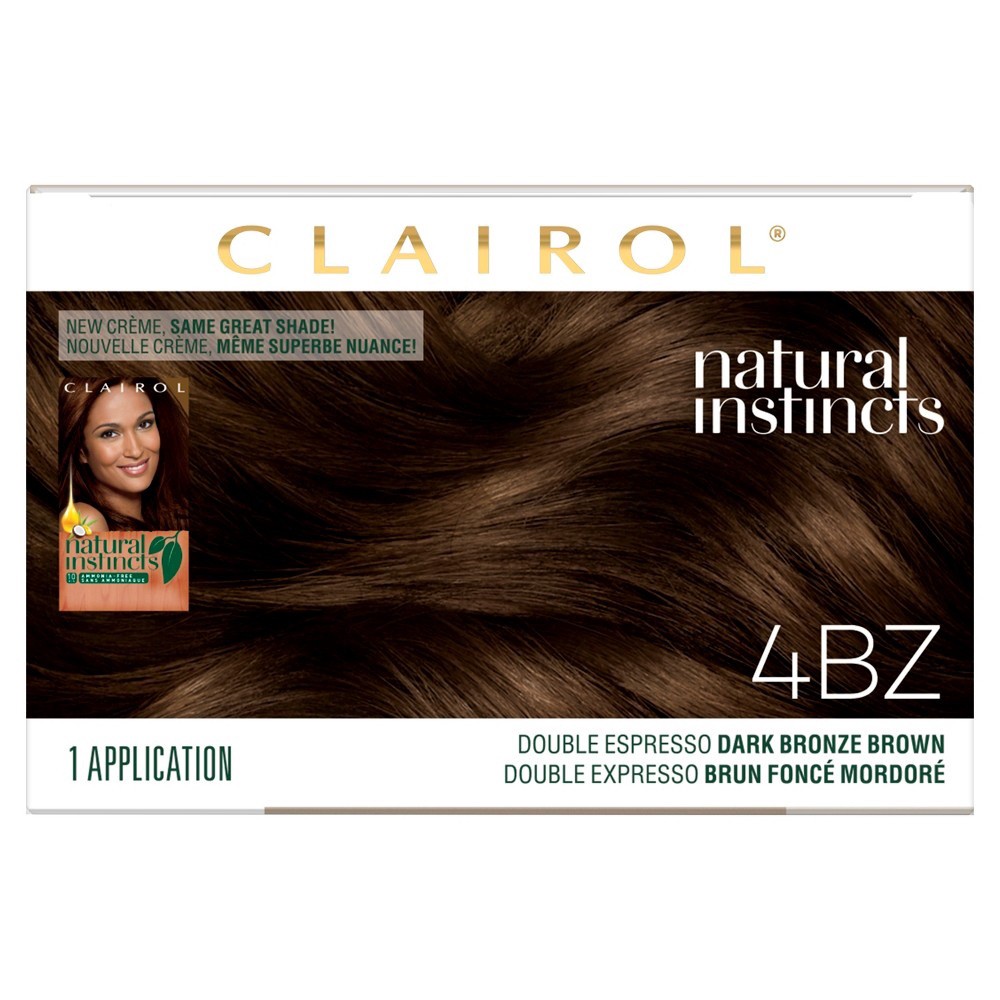 slide 6 of 8, Clairol Natural Instincts Semi-Permanent Hair Color, 4W Dark Warm Brown, Roasted Chestnut, 1 ct