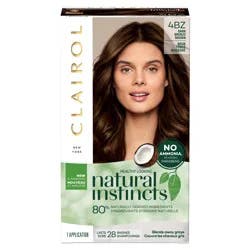 Clairol Natural Instincts Semi-Permanent Hair Color, 4W Dark Warm Brown, Roasted Chestnut