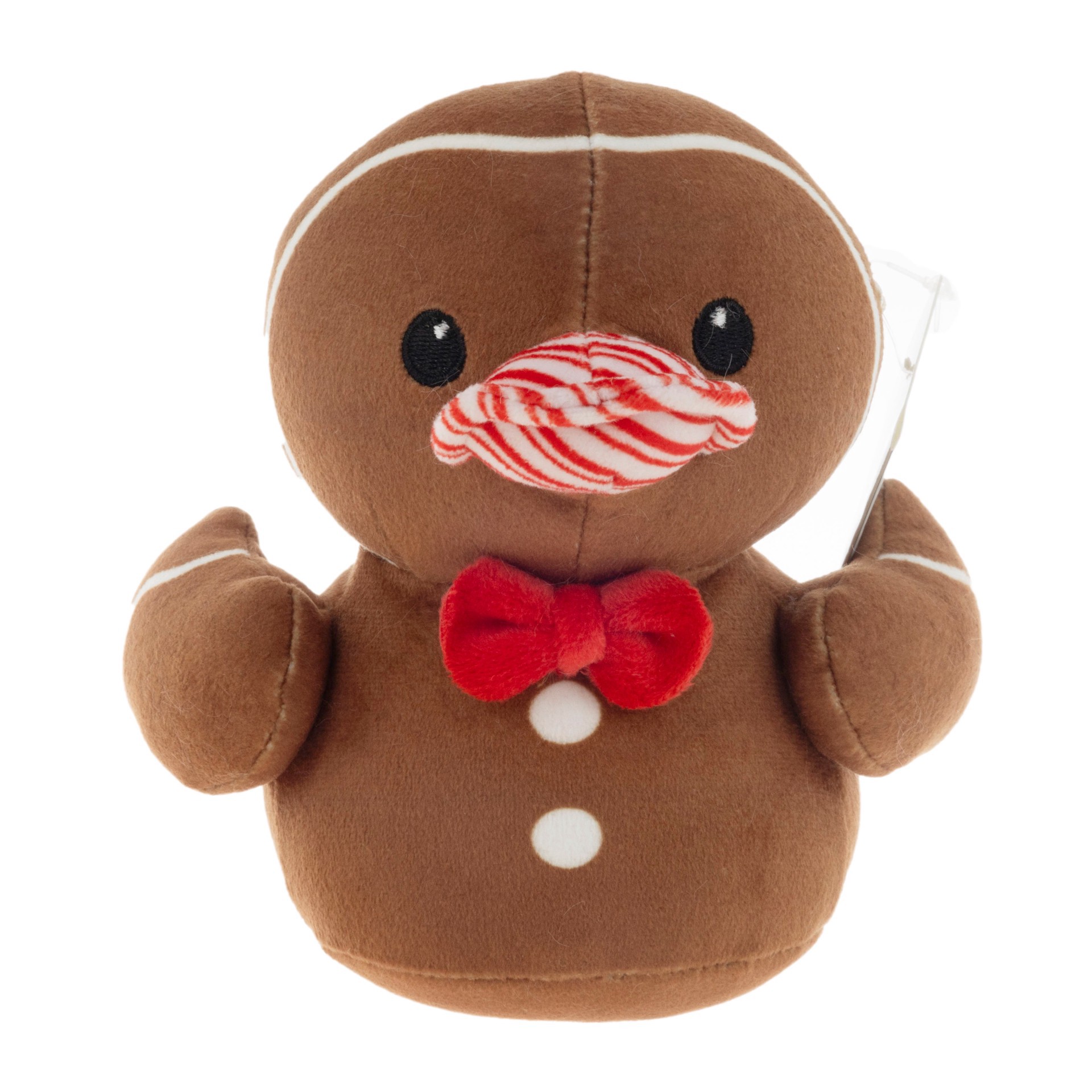 slide 1 of 1, Quackerz Gingerduck Christmas Plush, 5.5 in