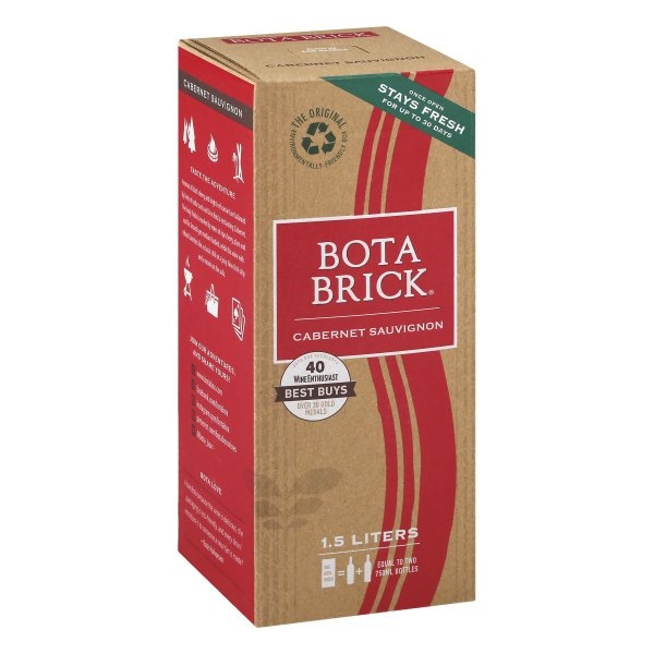 slide 1 of 1, Bota Box Vineyards Bota Brick Cabernet Sauvignon, 1.5 liter box