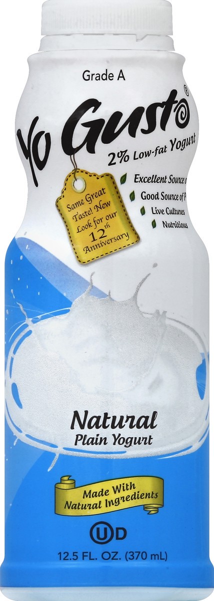 slide 4 of 4, YoGusto Yogurt 12.5 oz, 12.5 oz