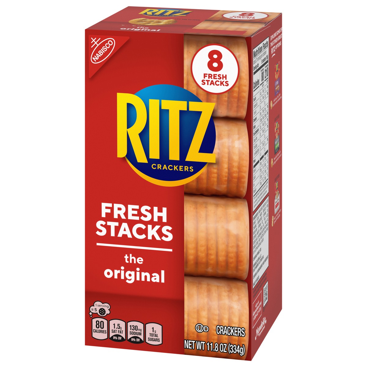 slide 3 of 9, RITZ Fresh Stacks Original Crackers, 11.8 oz (8 Stacks), 11.8 oz