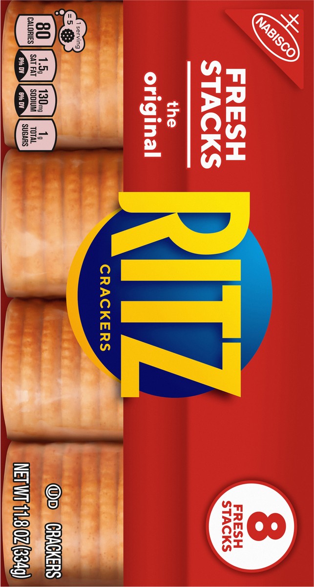 slide 5 of 9, RITZ Fresh Stacks Original Crackers, 11.8 oz (8 Stacks), 11.8 oz