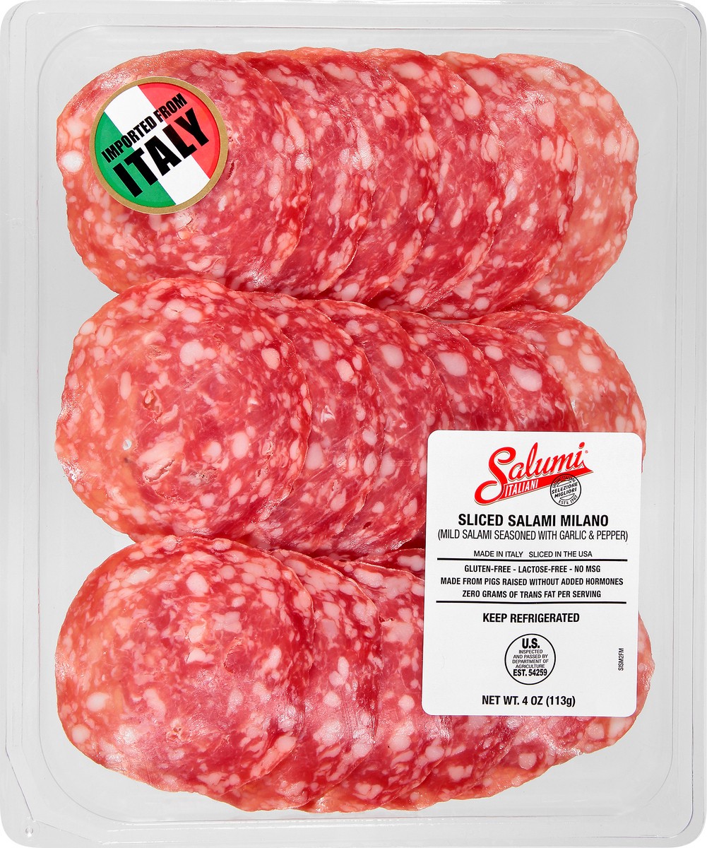 slide 7 of 12, Salumi Italiani Sliced Salami Milano, 4 oz