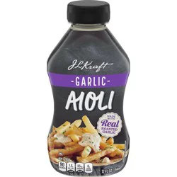 Kraft Garlic Aioli, 12 fl oz Bottle