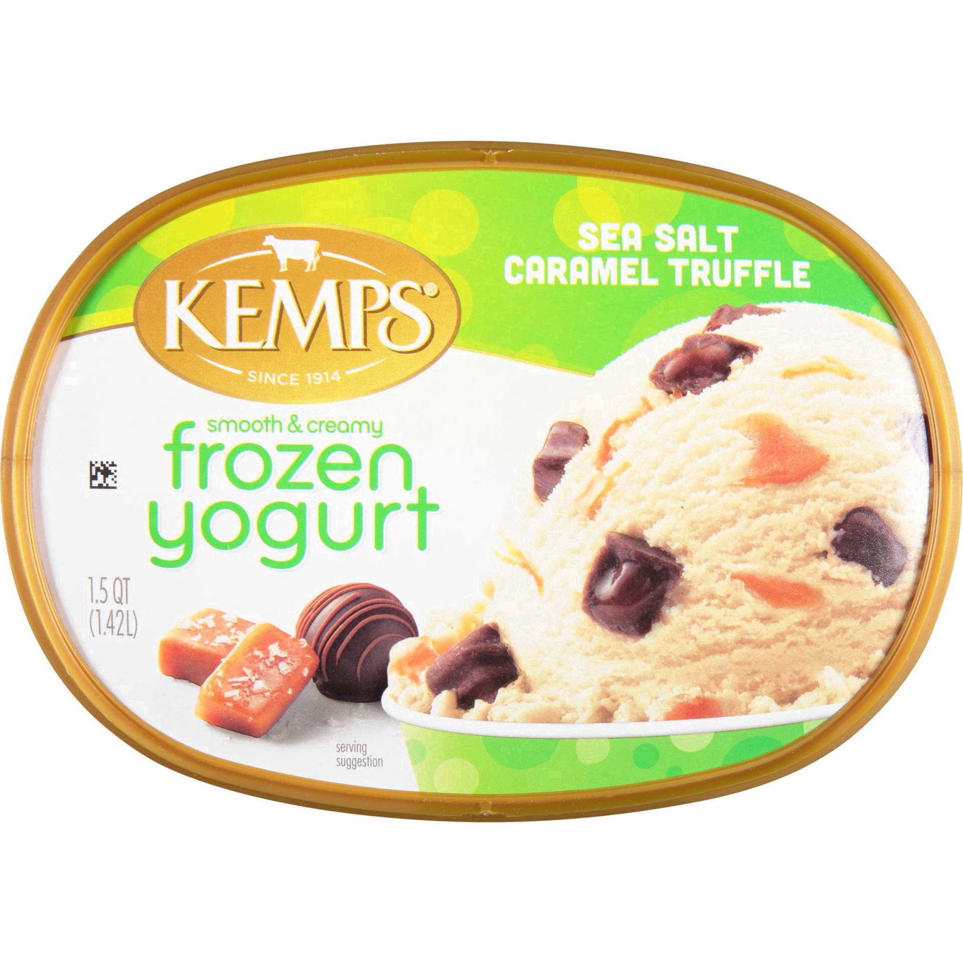 slide 3 of 32, Kemps Sea Salt Caramel Truffle Frozen Yogurt, 1.5 qt