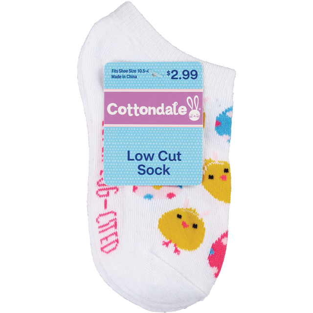 slide 1 of 1, COTTONDALE Kids Lc Sock - Eastr - Egg Hunt Chm, 1 ct