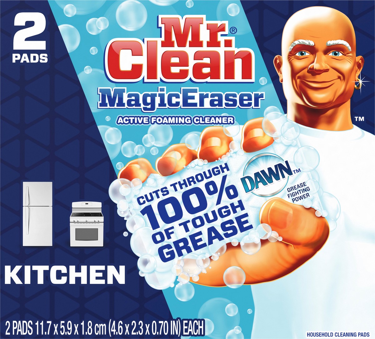 slide 5 of 5, Mr. Clean Kitchen Magic Eraser Household Cleaning Pads, 2 ct