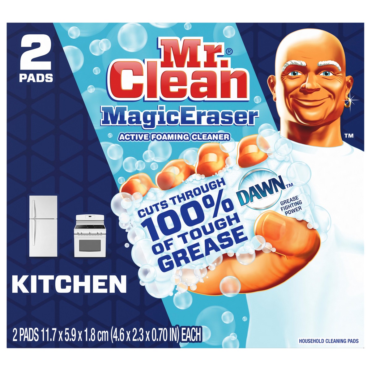 slide 1 of 5, Mr. Clean Kitchen Magic Eraser Household Cleaning Pads, 2 ct