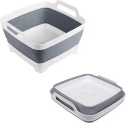 RHI Collapsible Dish Tub - White/Gray