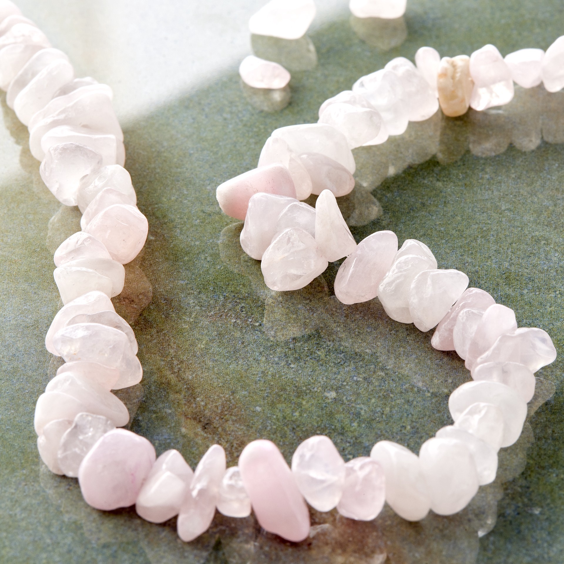 slide 2 of 5, Rose Quartz Chip Beads By Bead Landing, 5mm-10mm