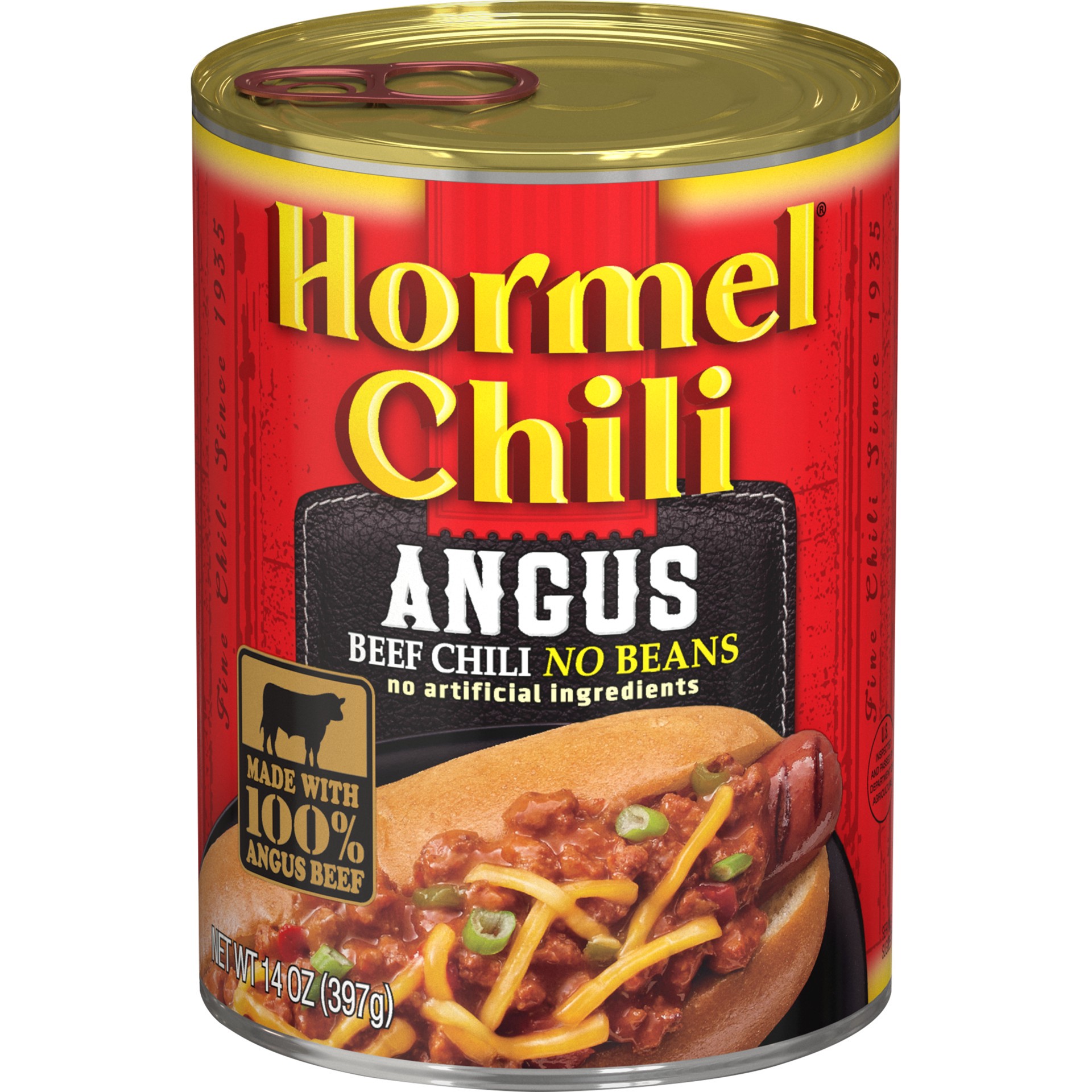 slide 1 of 5, Hormel Chili Angus Beef with No Beans, 14 oz