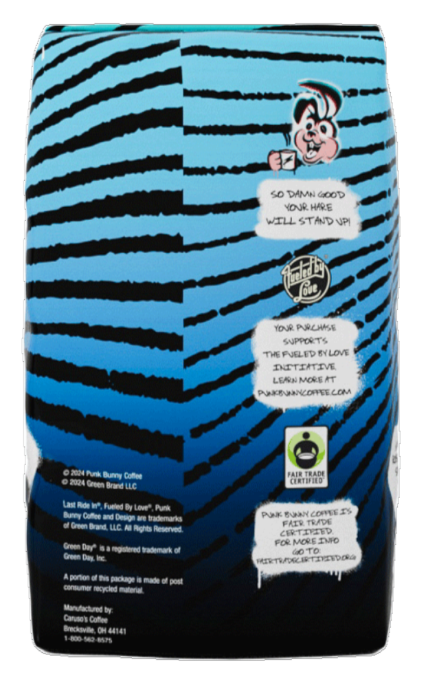 slide 2 of 4, Punk Bunny Coffee Medium Dark Ground Last Ride In Coffee 12 oz, 12 oz