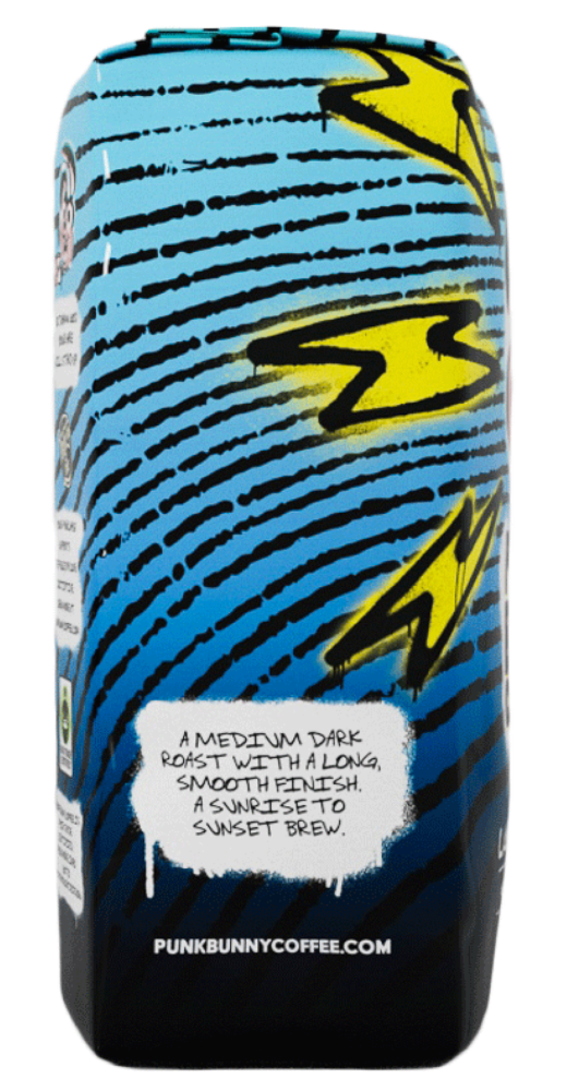 slide 3 of 4, Punk Bunny Coffee Medium Dark Ground Last Ride In Coffee 12 oz, 12 oz