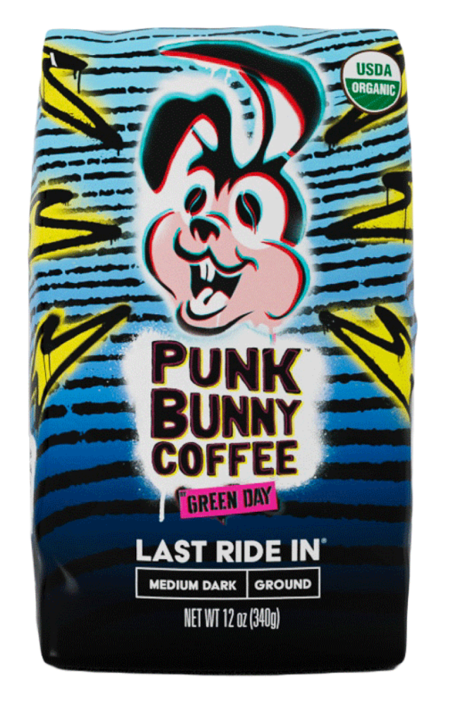 slide 1 of 4, Punk Bunny Coffee Medium Dark Ground Last Ride In Coffee 12 oz, 12 oz