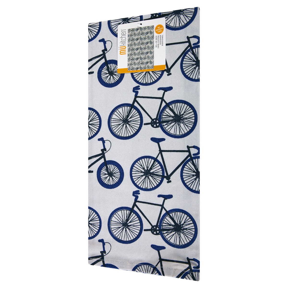 slide 4 of 11, MUkitchen 100% Cotton Designer Biking Dishtowel 1 ea, 1 ct