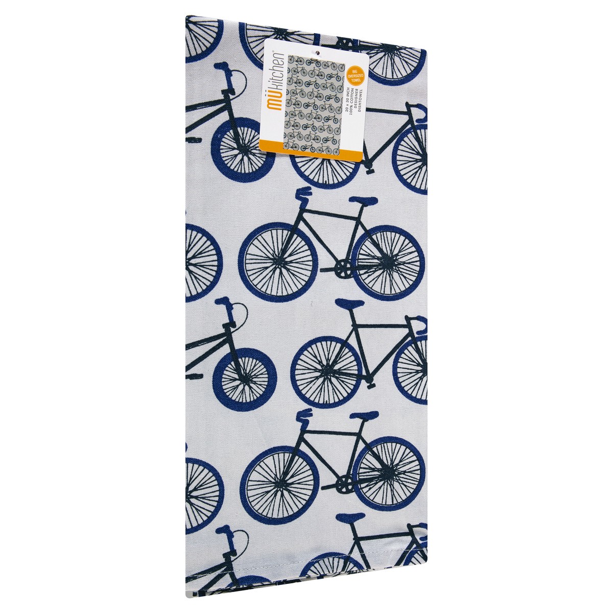 slide 11 of 11, MUkitchen 100% Cotton Designer Biking Dishtowel 1 ea, 1 ct
