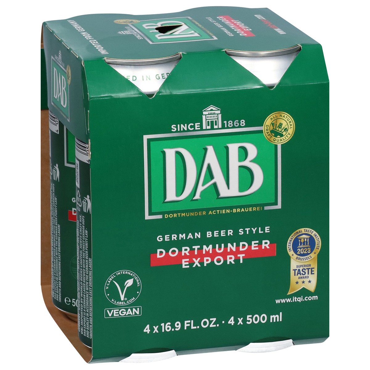 slide 11 of 12, DAB German Beer Style Dortmunder Export Beer 4 - 16.9 fl oz Cans, 4 ct