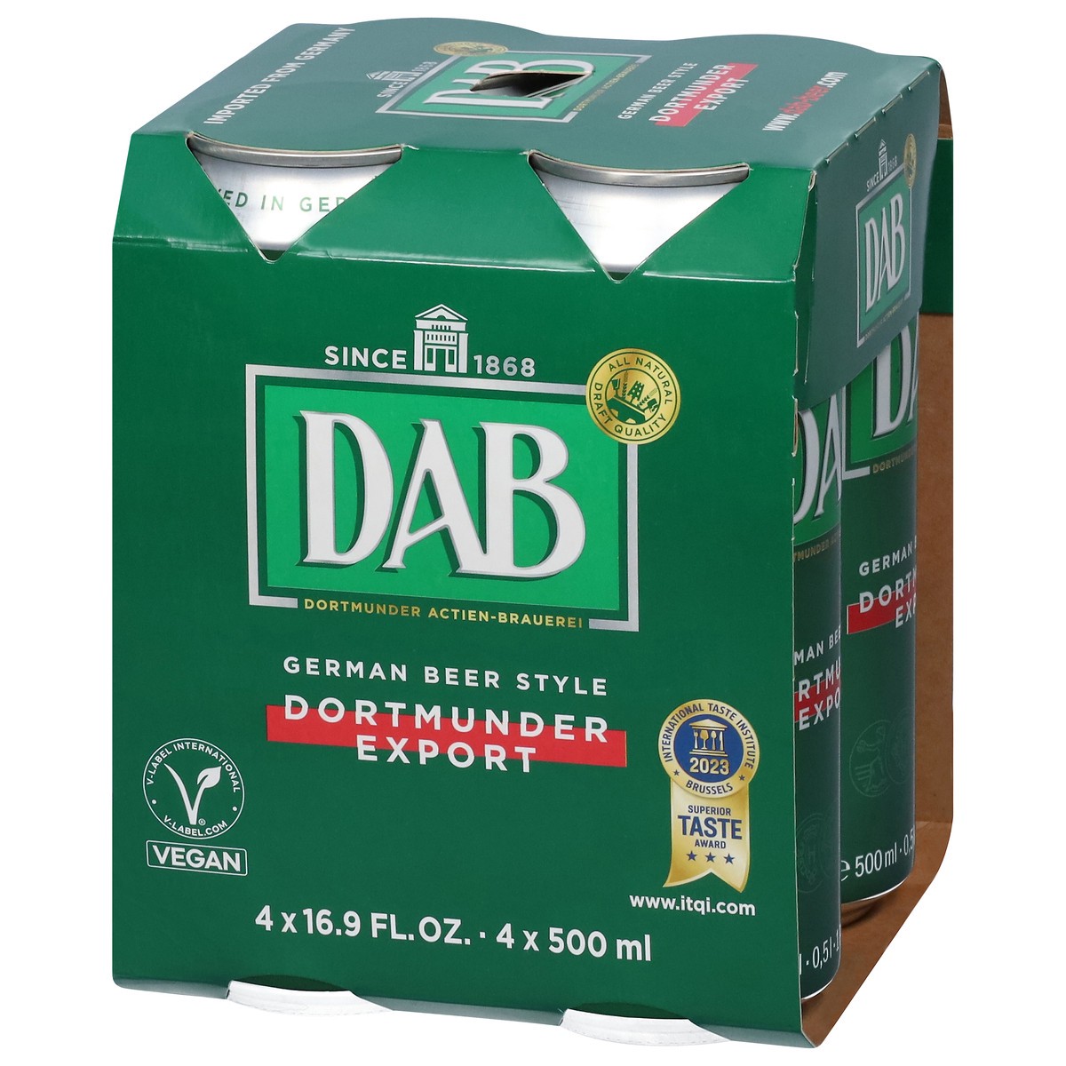 slide 2 of 12, DAB German Beer Style Dortmunder Export Beer 4 - 16.9 fl oz Cans, 4 ct