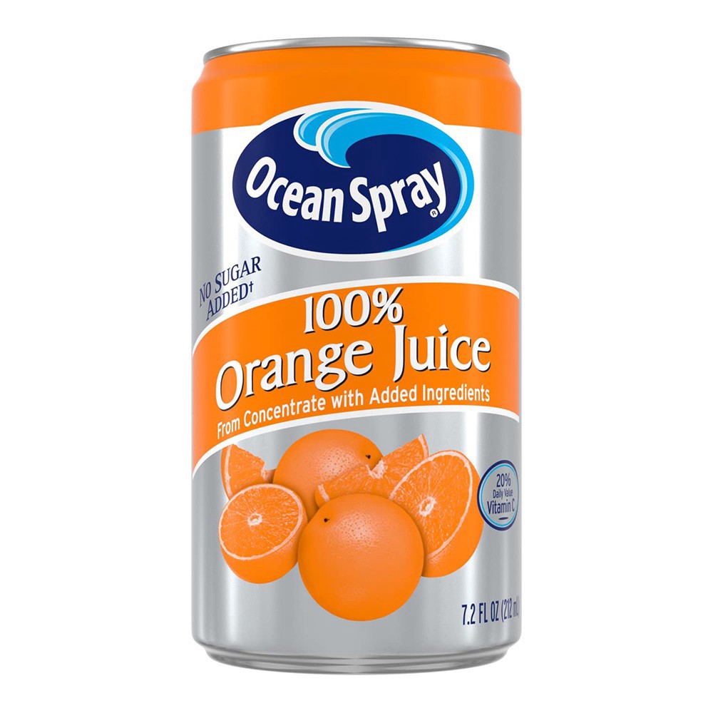 slide 1 of 1, Ocean Spray 100% Orange Juice, 7 oz