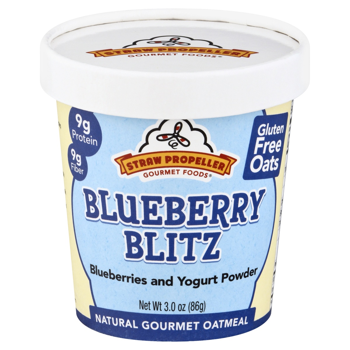 slide 1 of 1, Straw Propeller Blueberry Blitz Oatmeal 3 oz, 3 oz