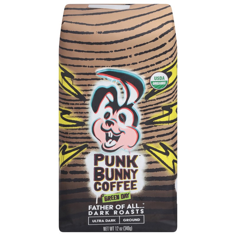 slide 1 of 1, Punk Bunny Coffee Ground Ultra Dark Dark Roast Coffee 12 oz, 12 oz