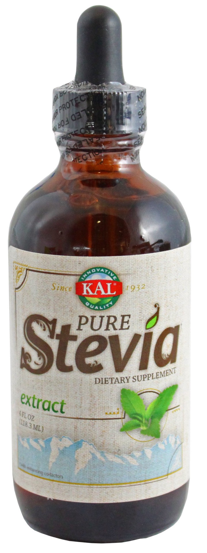 slide 1 of 1, KAL Pure Stevia Extract Drops Unflavored, 4 fl oz
