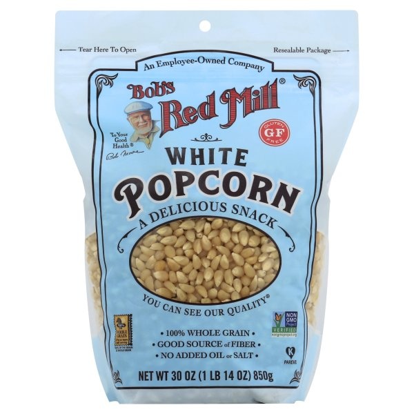 slide 1 of 1, Bobs Red Mill White Popcorn, 30 oz